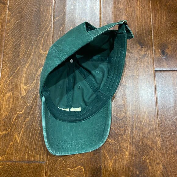 Unbranded Washed Green Herb Nerd Embroidered Strapback Hat Unisex One Size - Picture 5 of 6